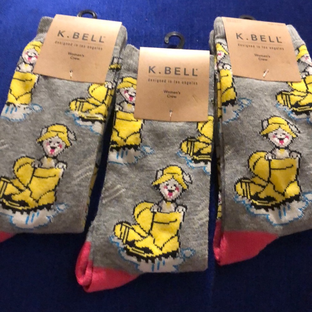 Three Pairs of Puppy Socks